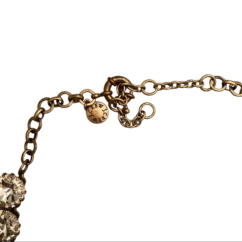 J CREW Gold & Rhinestone Statement Necklace - Picture 2 of 4